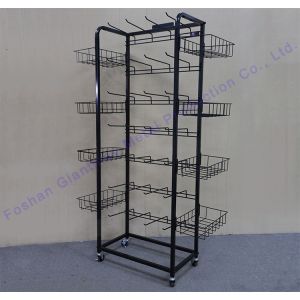 Potato Chip Display Candy Stand Wire Mesh Basket Shelf