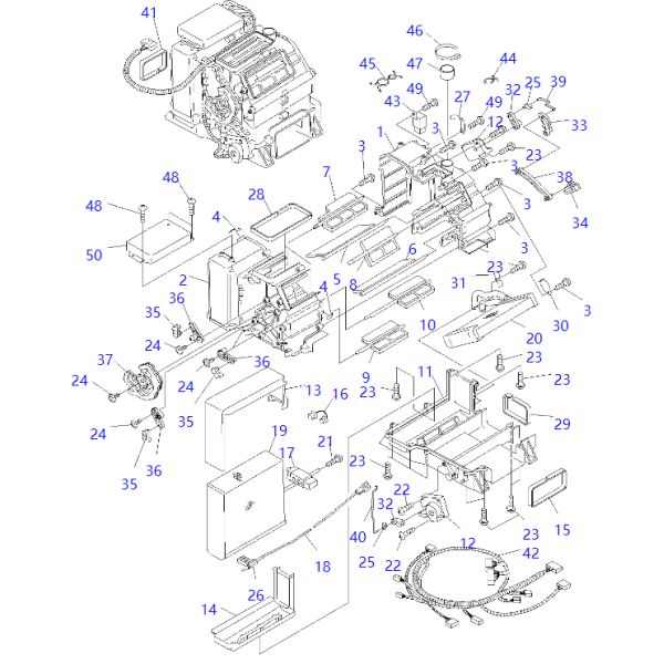 AN51700-A0191 Evaporator Assy KOMATSU Dump Truck Air Condiationer Parts For HM250-2