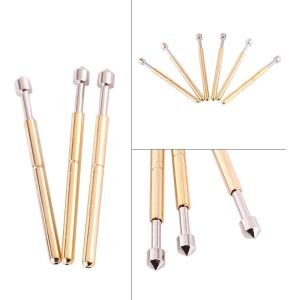 Spring Test Probes, 100Pcs P125-Q High Accuracy Round Pogo Pins for PCB Board