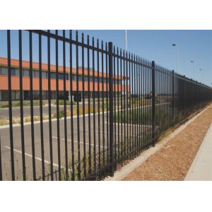 Australia market tubular spear top security Garrison fence / security metal