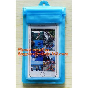 China Custom printed phone accessories plastic pvc zipper bag, PVC Waterproof Phone Pouch,Phone Waterproof Bag With A Luminous on sale