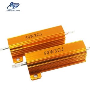 China Supply gold power resistor 50w 3r wirewound resistor
