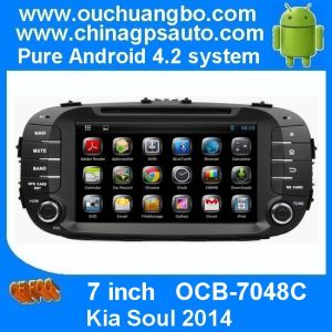 Ouchuangbo GPS Wifi BT Android 4.2 for Kia Soul 2014 DVD Navi Multimedia