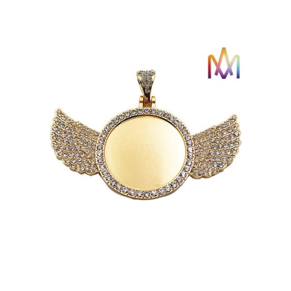 Quality Antifatigue Rustproof Round DIY Jewelry Charms With Wings wholesale