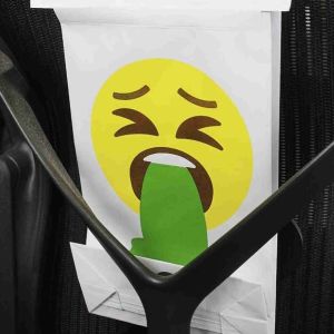 Disposable Mini SOS Kraft Barf Airline Sick Bags Without Handle
