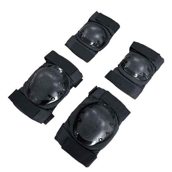 Quality One Size Fits Black Color Roller Skating Elbow and Knee Pads for Sport Protection wholesale