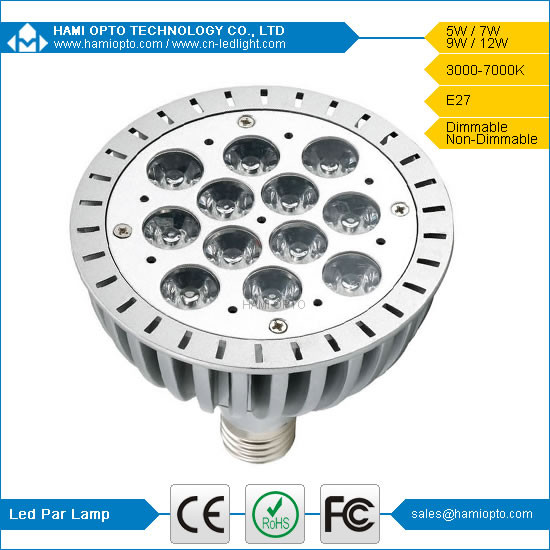 Energy Saving LED PAR 38 Light Lamp, 12W Par LED Lights 30º 45º 60º 120º Beam