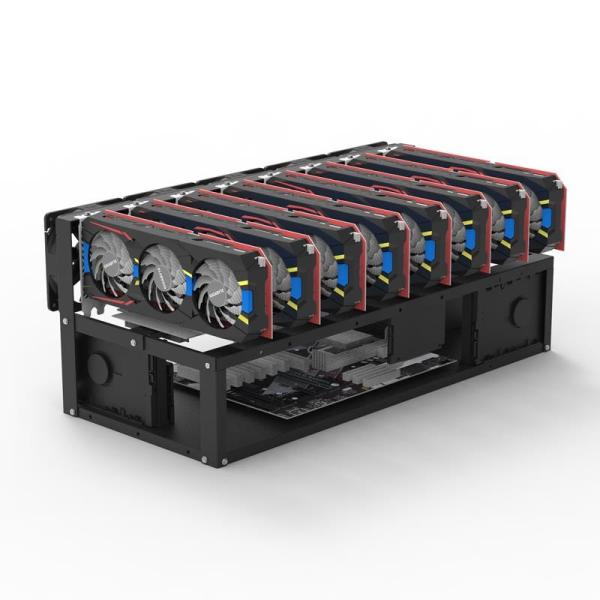 Quality Hot Selling Bitcoin Mining 8 gpu Mining Rig Ethereum Miners Support 8 Graphic Card Gpu Mining Machine wholesale