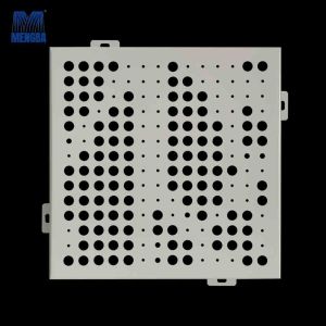 Customized Aluminium Curtain Wall Punched Plate Cladding Facade