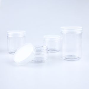 Customized Clear Plastic Cosmetic Containers With Optional Logo