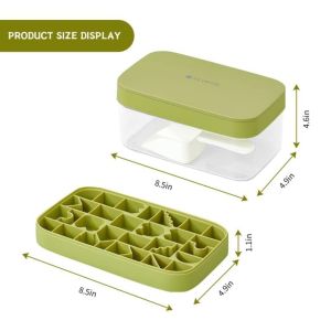 Silicone Creative Fun Lego Building Brick Ice Cube Tray Mold With Lid 600g