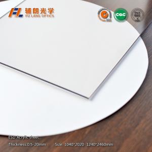 Cheap 11mm Iridescent Anti Static Acrylic Sheet / Pmma Sheet For Computer Device for sale