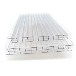 0.1-6m Length Polycarbonate Hollow Sheet With Long Service Life Class B1 Fire