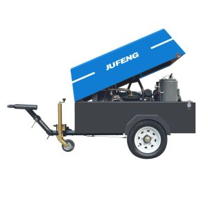 23kw 85 - 125 Cfm Portable Diesel Air Compressor With Smart Controller