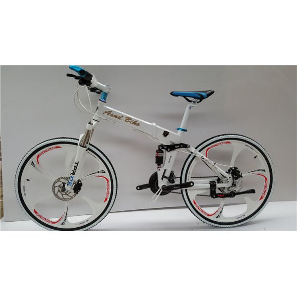 Quality Made in China high grade 26" aluminium alloy folding mountain bike MTB with magnesium alloy  wheel wholesale