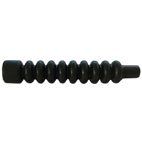 Black Cable End Fittings Rubber Bellow Rubber Dust Boots Customized Size