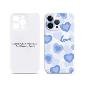 White 3D Sublimation Thin Phone Case For IPhone 14 15 16 Pro Plus DIY Phone
