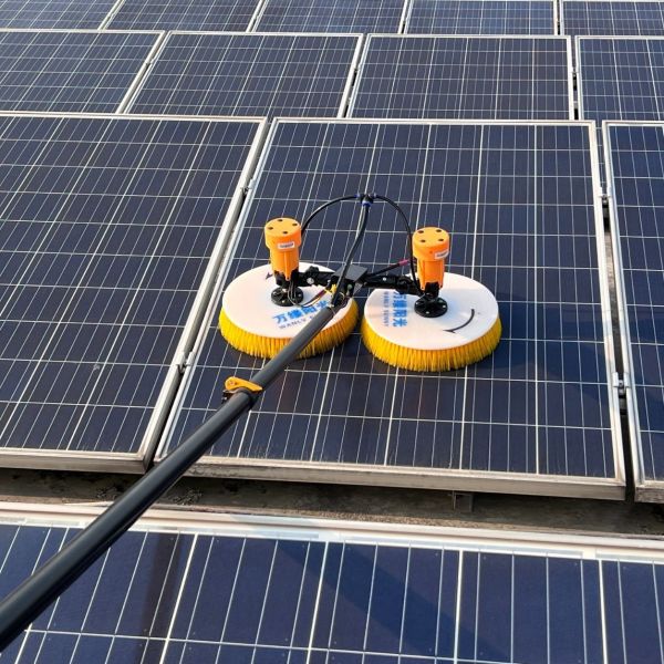 High Altitude Solar Panel Cleaning System with Physical Cleaning Principle and