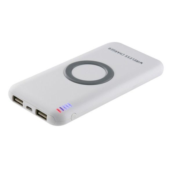 White Magnetic Wireless Power Bank Portable Quick Charge 10000mAh