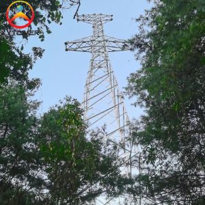 Galvanized Q235/Q355 Angle Steel Single Circuit Lattice Electrical Transmission