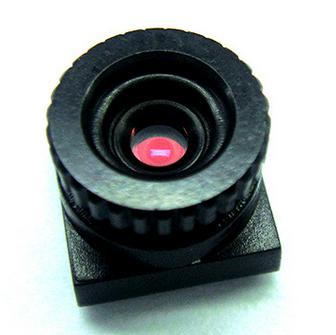 1/7" 2mm F2.8 Megapixel M7*0.35 mount non-distortion lens, plastic 2mm video
