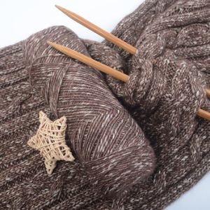 1/2.3NM Blending Velvet Spray Yarn For Knitting Sweater Overcoat