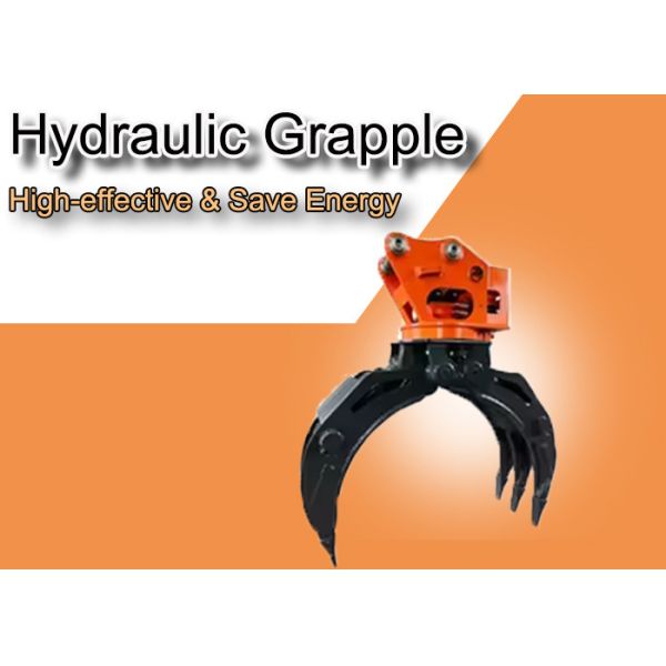 OEM 360 Degrees Rotation Hydraulic Grapple For 4-55tons Excavator