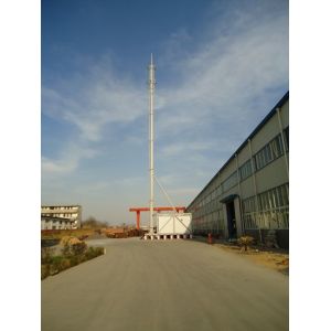 Rapid Deployment Tower Monopole Red And White Hot Dip Galvanized