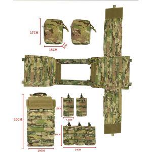 Tactical Military Bulletproof Vest With Plates Molle System Carrier With