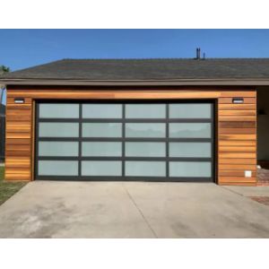 High Safety Grey Aluminum Sectional Door Customized According To Your Requirement Transparent