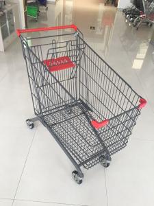 Cheap 270 L Large Capacity Supermarket Grocery Shopping Cart With 4 Casters for sale