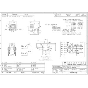 8P8C RJ45 Female Jack With 100M / 1000M Base -T Magnetics For LAN Adapter /