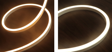 Flexible 12mm*20mm 3000K Silicone LED Neon DC24V IP67 Side Bending