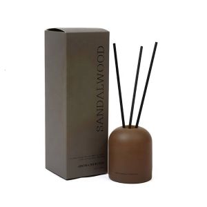Black Printing Reed Diffuser Strong Cardboard Boxes Fragrance Perfume Gold Hot