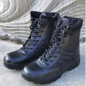 Shiny Army Under Armour Tactical Boots Steel Toe Waterproof Men Trekking