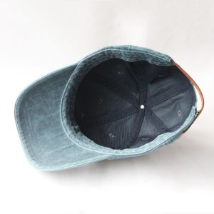 Plain Distressed 5 Panel Baseball Caps 56cm Unstructured Dad Hat