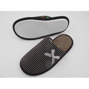 China Anti Slip Womens House Slippers With Bow Trims Comfortable Feeling on sale