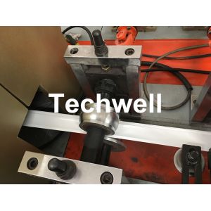 Aluminum , Carbon Steel Pu Foam Rolling Shutter Door Making Machine With Servo