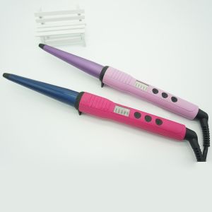 45W Conical Electric Hair Curler Automatic LCD Display Temp Adjustable