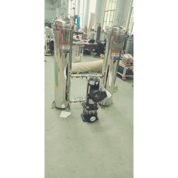 Stainless Steel Bag Filter 5 Micron 50 Micron Double Cylinder Beverage Juice Milk