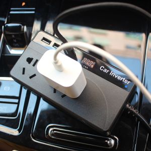 150 Watt Car Inverter Car Charger With 3 In 1 Retractable Usb Cable Car Battery