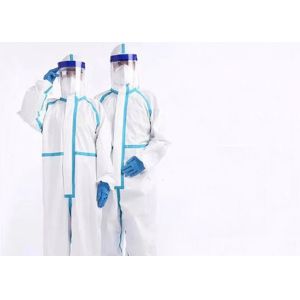 Zipper Front Fda Pp Woven Coverall With Hood