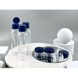 Customized Colors Refillable PET Bottles and Cream Jars for Travel Size Personal