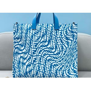 Lady Blue 3D Effect Shopping Psychedelic Tote Bag Capsule Series