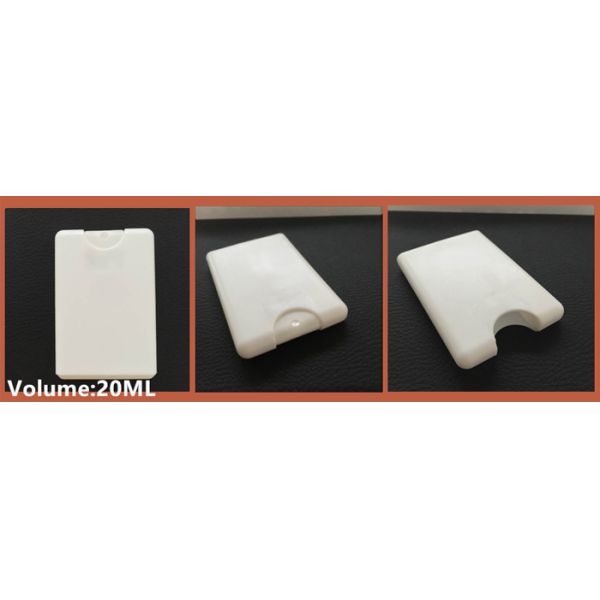 High quality card portable fine sprayer plastic 10ml 20ml credit card perfume bottle