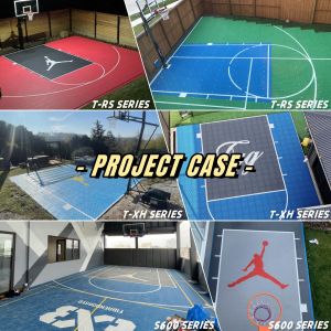 PP Interlocking Sports Tiles Anti-Slip Surface for Basketball Futsal