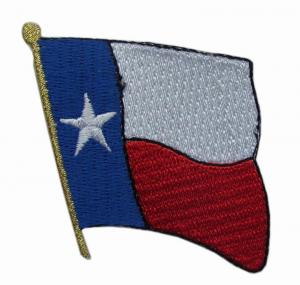 Cheap TEXAS Flag Iron On Velcro Embroidery Patches For Clothes for sale
