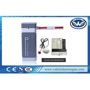 Smart Parking Barrier Gate System Inverter AC Motor Aluminium Alloy Arm Material