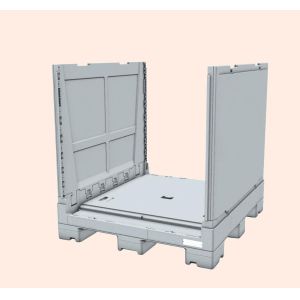 1249L IBC Plastic Folding Container 1500 Kg Unit Load 1219×1118×1195mm