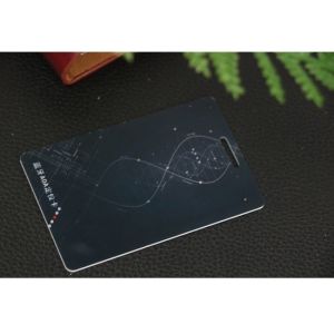 E Ink Screen Otp Bank Credit Card 1.54 Inch Wireless Charging 7816 Interface